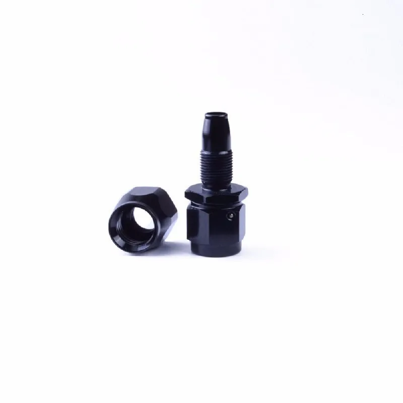 Алюминиевый прямой поворотный штуцер AN6 для топливного шланга адаптер 0 градусов