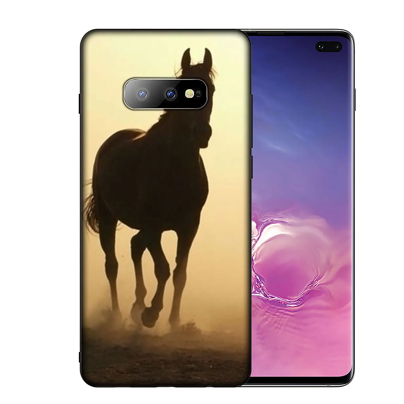 IYICAO Horse Animal Printed Soft Silicone Phone Case for Samsung Galaxy S20 Ultra S10 Lite S9 S8 Plus S6 S7 Edge S10e Cover |
