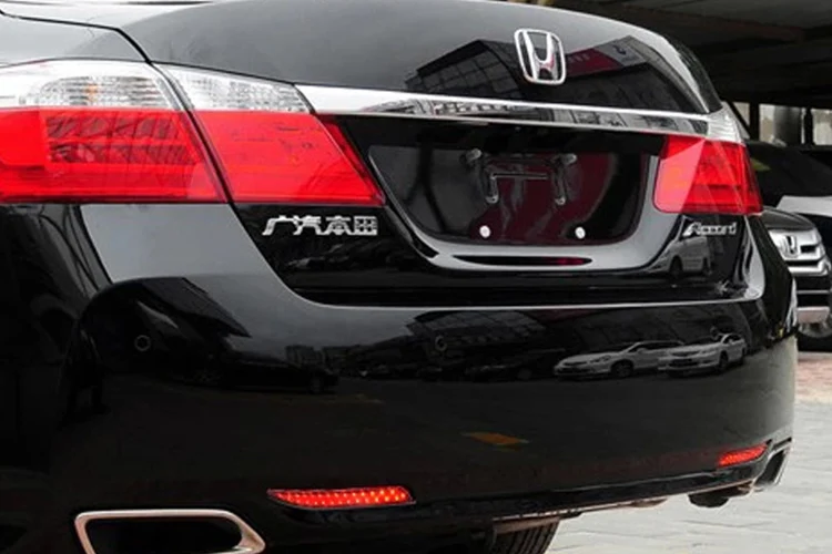 2 шт. для Honda Accord 9th- Автомобильный светодиодный задний бампер отражатель парковки Предупреждение стоп-сигнал светильник туман задняя часть ходовой огонь