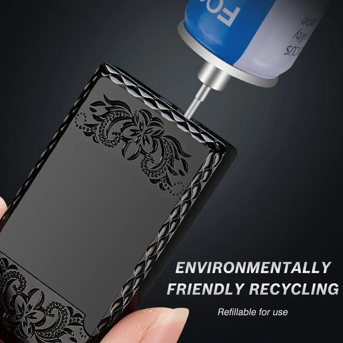 

Mini1300C Blue Flame Butane Turbo Lighter Square Gas Lighter Metal Lighters Smoking Accessories Cigarette Lighters