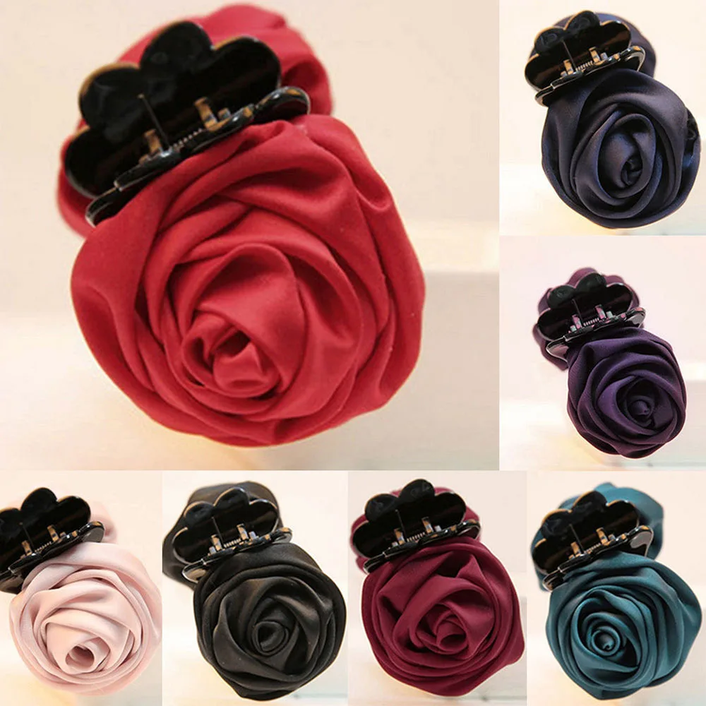 2019 Новая мода корейский бренд зажим для волос розы заколки крабы аксессуары