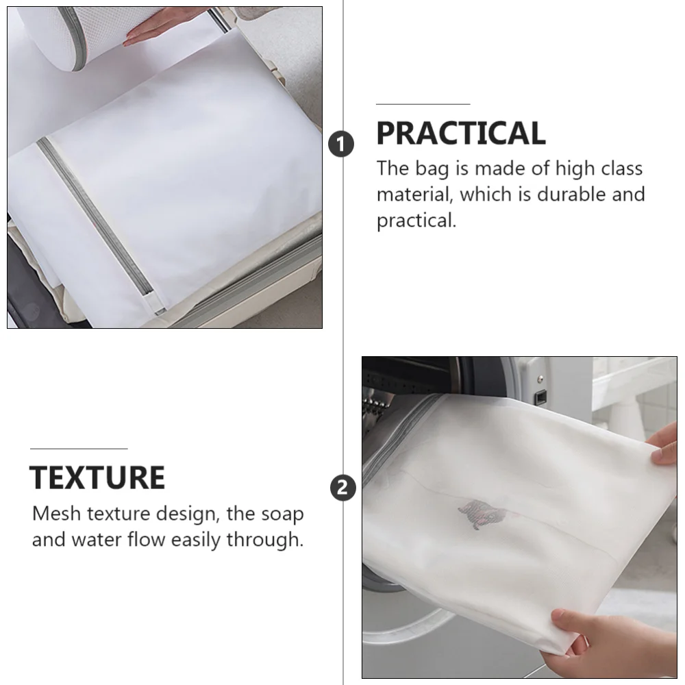 

6pcs Clothes Wash Bags Mesh Surface Laundry Bags Thickened Clothing Bags