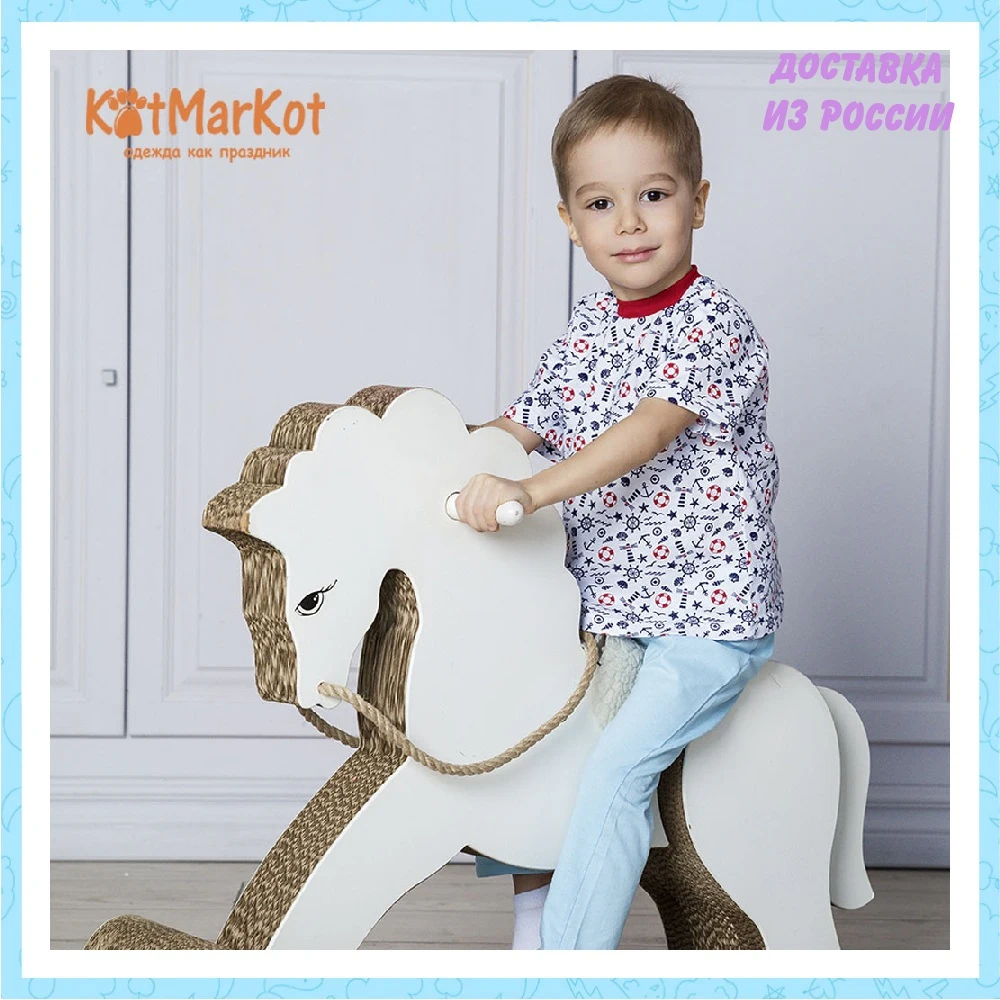 Children's baby family clothes for home t-shirts blouse jacket kid's stuff girls boys toddlers newborn product Kotmarkot Cotton |