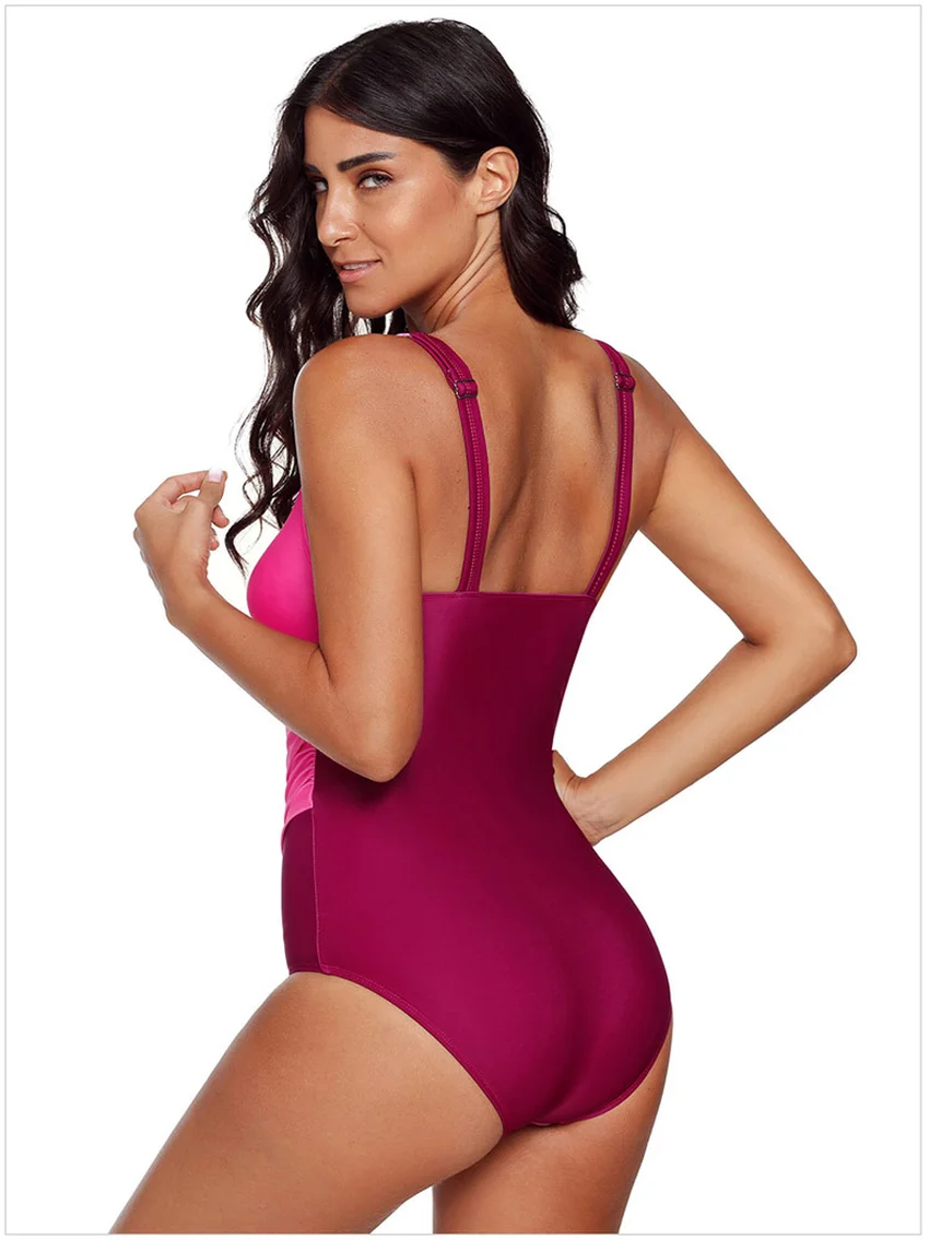 Большой размер 2019 пикантный Цельный купальник Женский винтажный бандажный