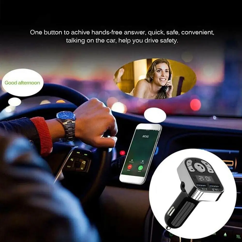 

USB Car Charger Is Suitable For Mobile Phone Wireless Bluetooth Transmitter And Player