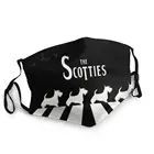 Для мужчин в Scotties маска для лица против пыли шотландского терьера собака защитный респиратор моющиеся рот-муфельная печь