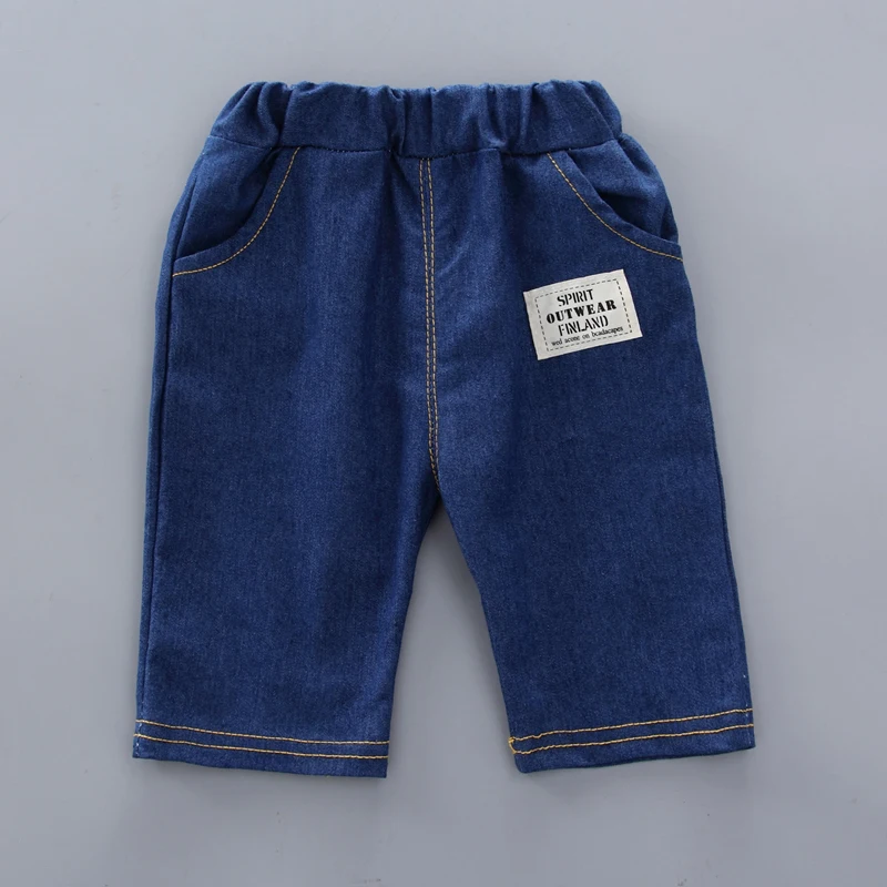 

Baby Boy Clothing 2021 Summer New Style Short Sleeve Crown Pattern Shirt Tops+ Denim Pants Casual entertainment Baby Boy Clothe