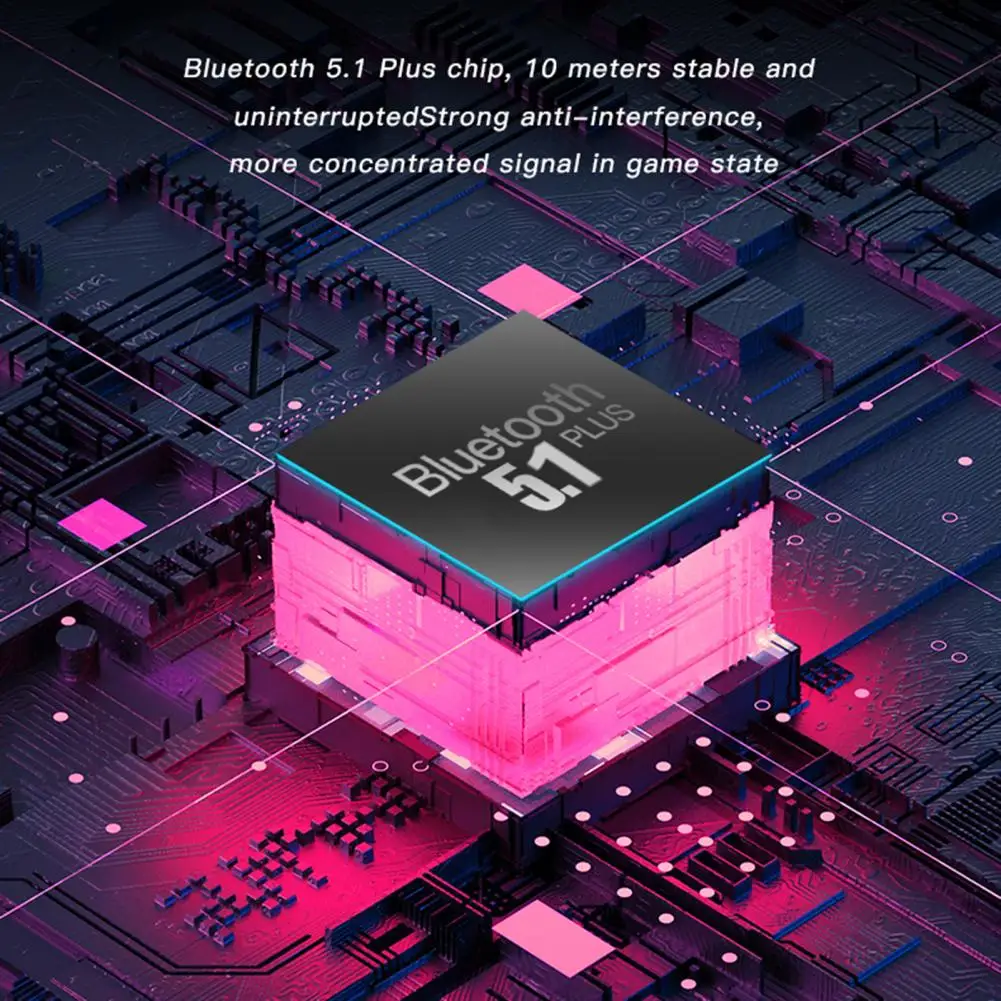 TWS Bluetooth V5.1 8D стерео наушники с низкой задержкой беспроводные музыкальные