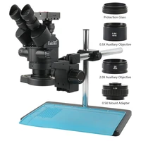 30mp 2k hdmi microscope camera 12 lens adapter simul focal trinocular stereo microscope 3 5 90x for phone soldering pcb repair