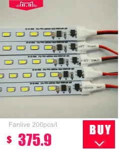 Fanlive 20 шт 5730 светодиодный жесткий бар свет 220 в 230 в 18-20 Вт 100 см 76 светодиодный 5630 Светодиодный свет белый корпус алюминиевый профиль водонепроницаемый