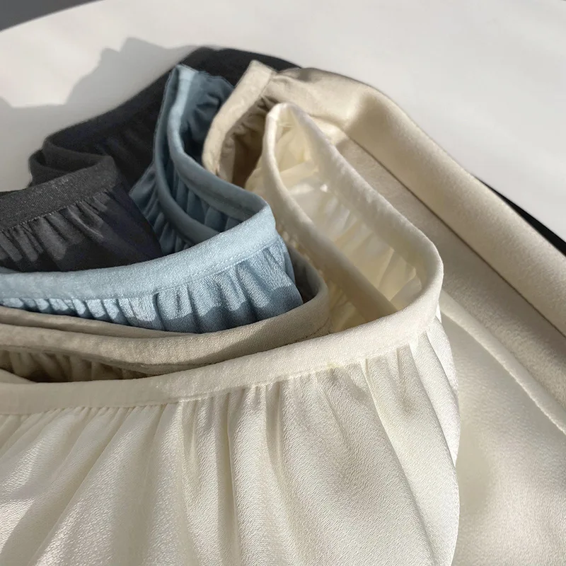 

2021 High Waist Women Summer A-Line Skirt Fashion Solid Color Elegant Black Skirt Women Clothes Faldas Jupe Femme Saia