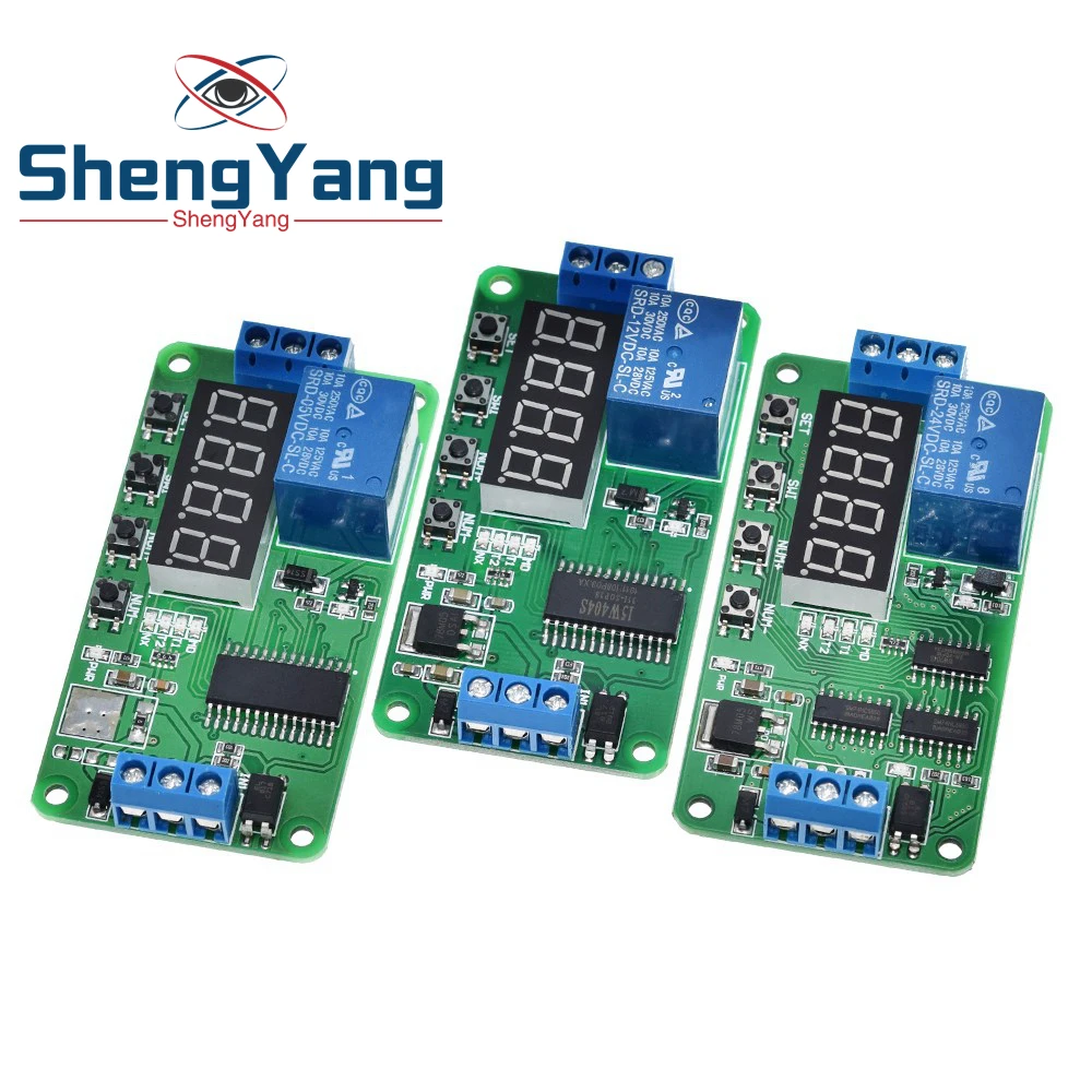 Многофункциональное реле задержки ShengYang CE030 постоянный ток 5 В 12 24 модуль
