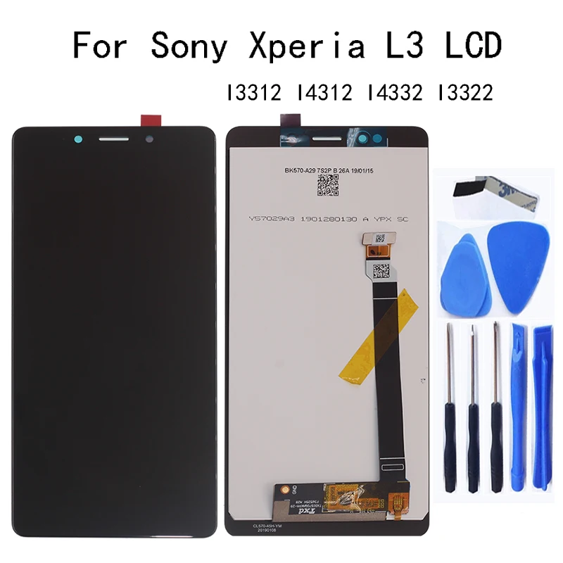 For Sony Xperia L3 I3312 I4312 I4332 I3322 LCD Display Touch Screen Digitizer Assembly Replacement Phone Repair kit For Sony L3