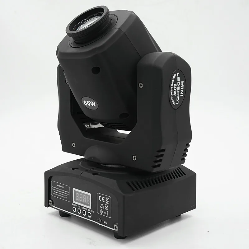 Светодиодный прожектор с движущейся головкой Mini Spot 60 Вт Gobos Dmx512 Dmx 9/11 каналы