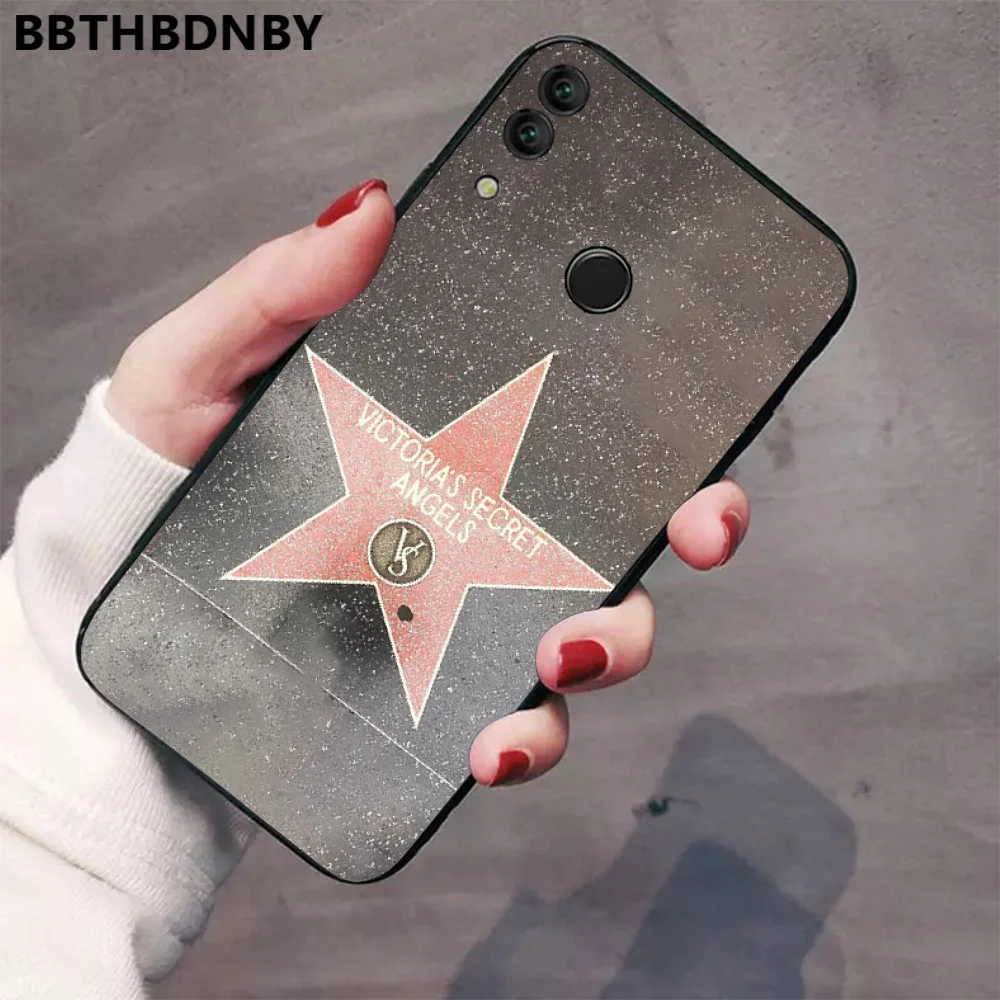 Для honor 10 розовый Роскошный бренд Victoria новое поступление черный чехол для