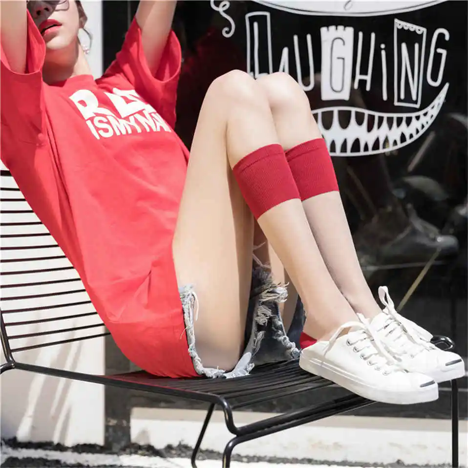 Сексуальные прозрачные летние чулки новинка Харадзюку новый продукт шелковые