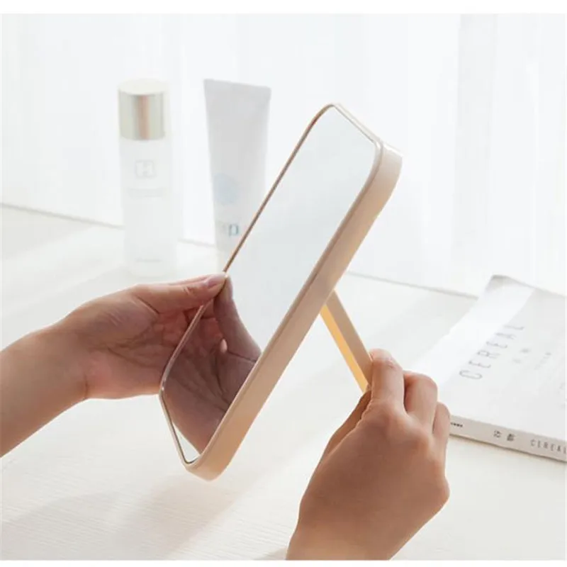1PC Random Color Foldable Makeup Mirror Minimalist Glass Fashion Cosmetic Square Single-sided 20# | Красота и здоровье