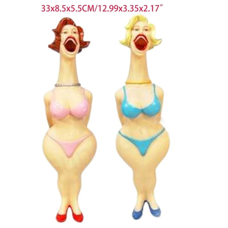 

J2FF Women Ladies Squeeze Screaming Toys Squawking Shrilling Shrieking Figure Doll