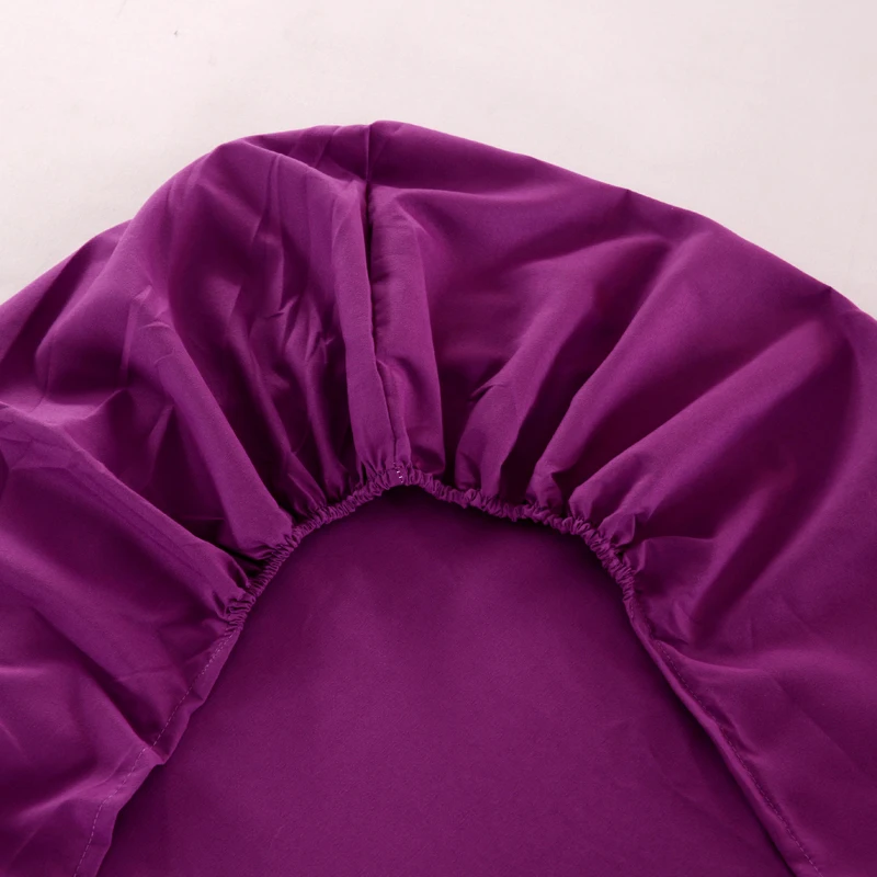 LAGMTA 1pc 100% Polyester Solid Fitted Sheet Mattress Cover Four Corners With Elastic Band Can Be Customized | Дом и сад