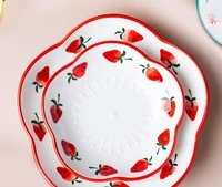 modern housewives original flowery dishes dishes and creative online celebrity love dishes new household ceramic tableware
