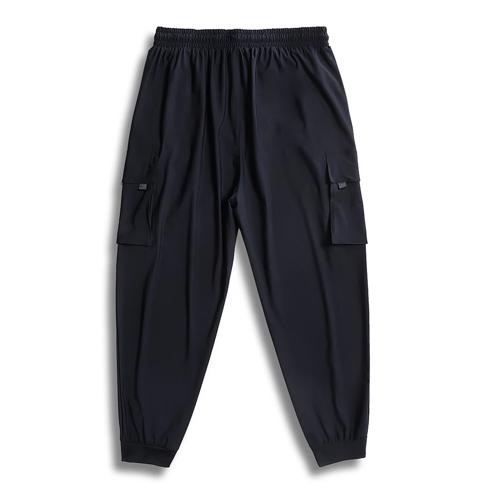 7XL 6XL XXXXL thin fabric Man Black 2020 Vintage Joggers Streetwear Mens Pockets Harem Pants Male Summer Print Fashions | Мужская одежда