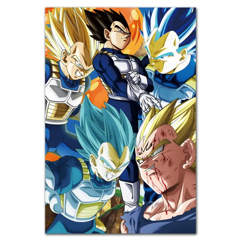 MQ3679 Dragon Ball супер ультра инстинкт Гоку японского Аниме Комикс плакат Шелковый светильник на холсте домашний декор для спальни Настенная картина печать - Цвет: Светло-серый