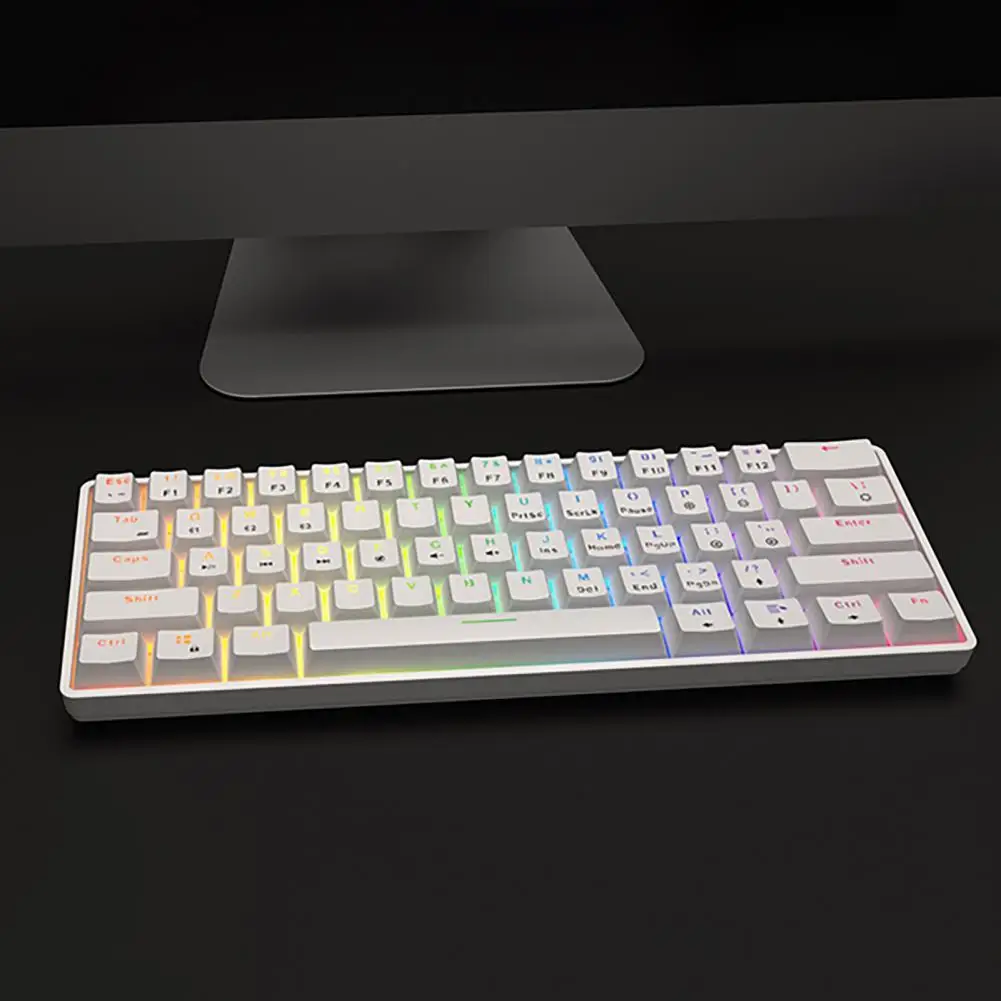 

K28 Wireless Bluetooth-compatible Dual-mode Rgb Backlit Waterproof Mechanical Gaming Keyboard Entertainment For Desktop Pc