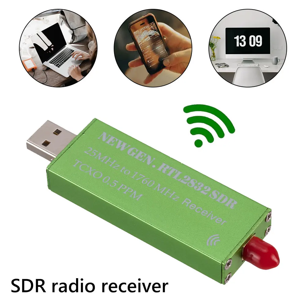 

USB2.0 RTL SDR 0.5 Receiver TV Tuner Stick 0.5 PPM TCXO RTL2382U Tuner 25 MHz to 1760 MHz Software Defined Radio Receiver