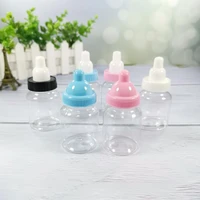 12 pcsset lovely plastic baby pacifier bottle candy box baby shower gift boxes christeing decoration baptism party favors gifts