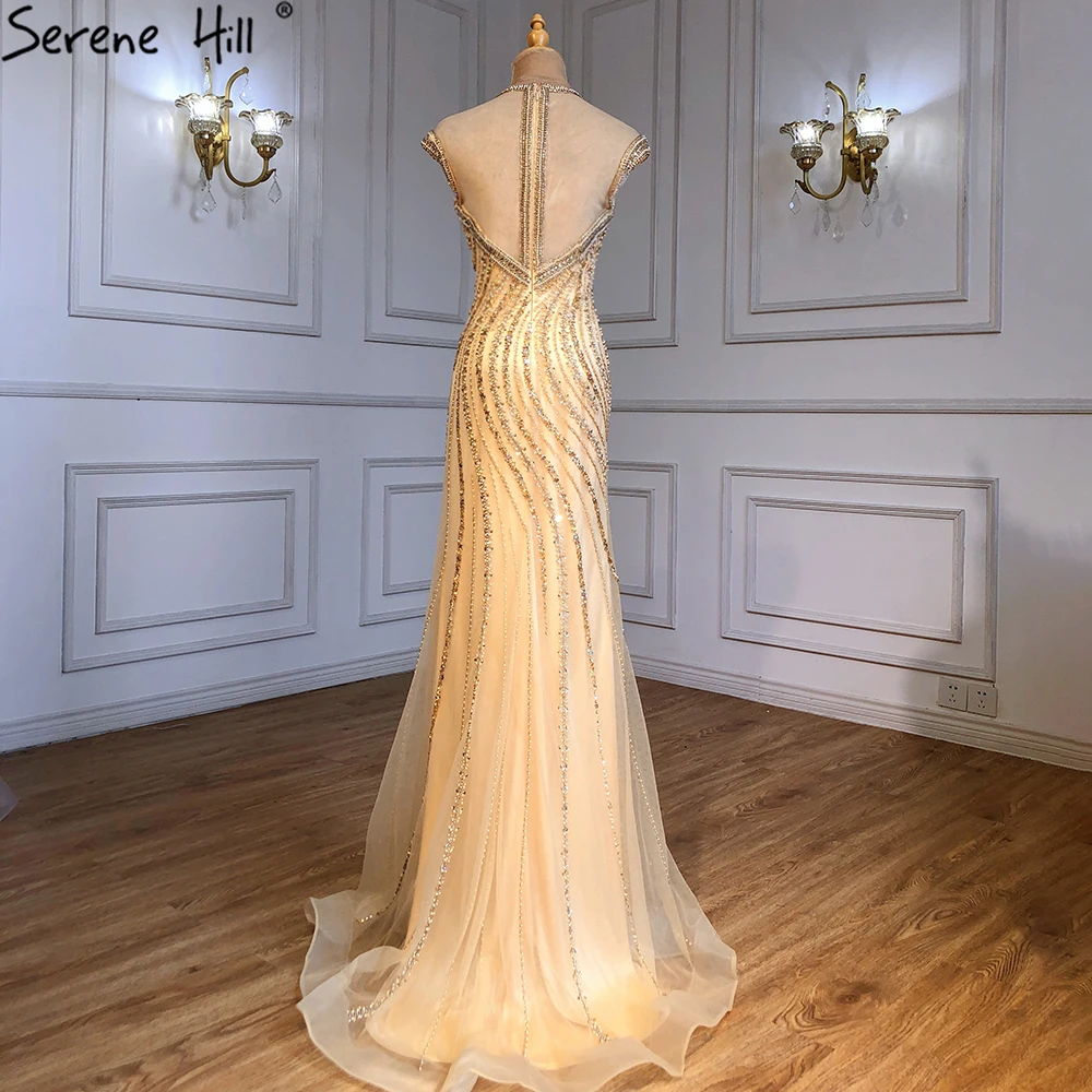 Extreme Luxury Sexy Sparkly Tulle Evening Dresses Crystal Sequined Mermaid Elegant Gowns 2022 Real Photo LA6114 | Свадьбы и