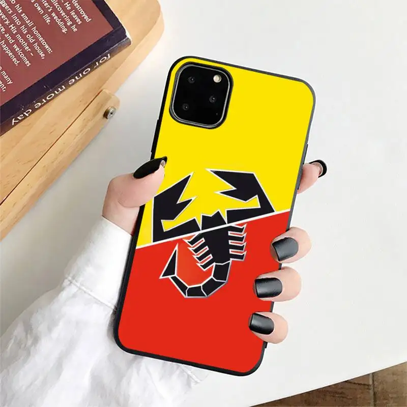 Чехол для телефона с логотипом итальянского спортивного автомобиля Abarth iphone 13 11 12