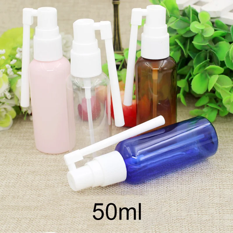 Бесплатная доставка 50 мл пластиковая вращающаяся бутылка спрей розовый