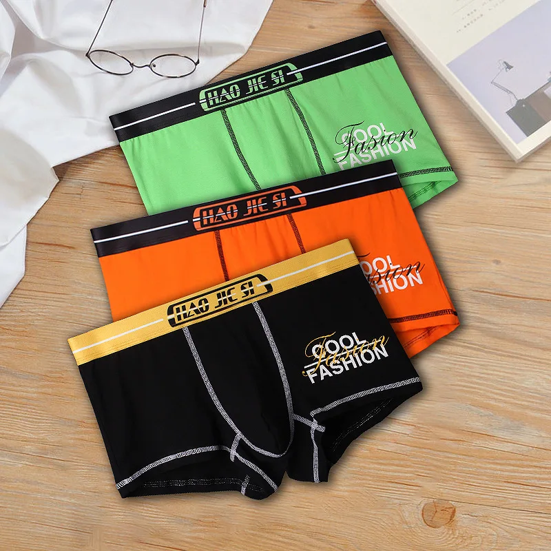 

BOBTXS 1pcs Cotton men's underwear sports boxer shorts personality pants summer loose breathable