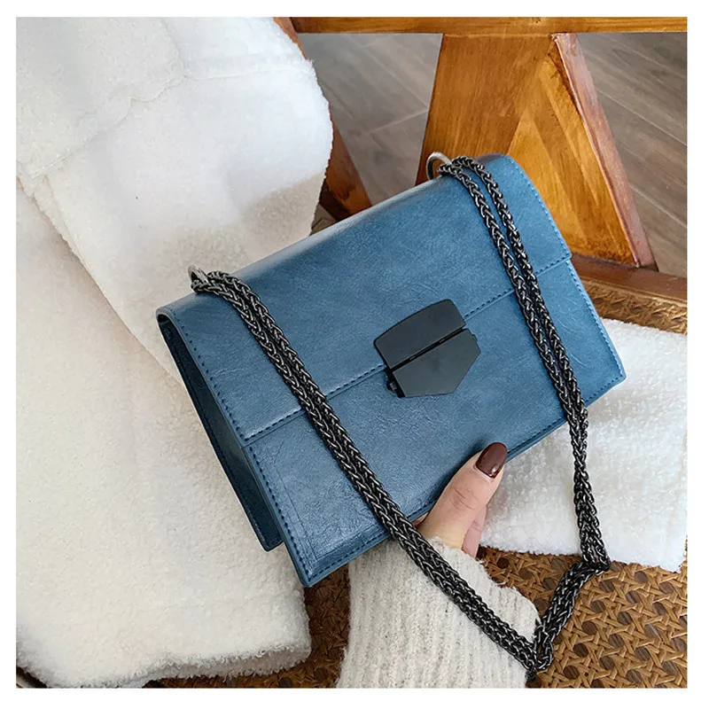 Однотонные маленькие сумки через плечо из искусственной кожи с узором для женщин