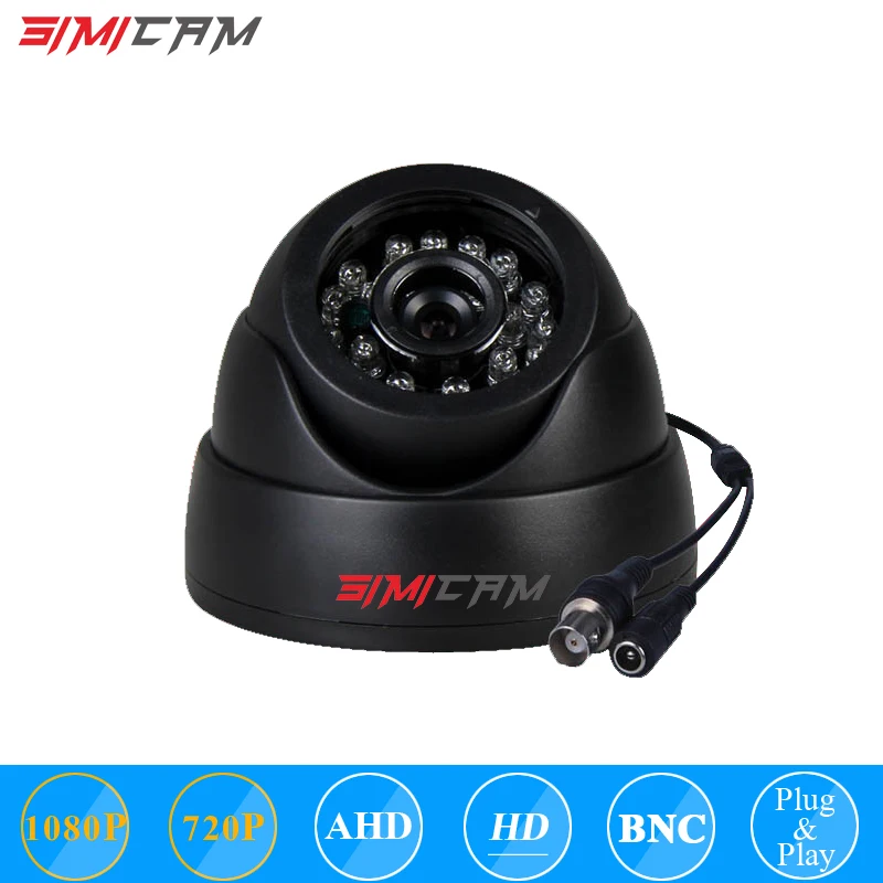 SIMICAM Full HD 720P 1080P 3 6 mmAHD купольная камера видеонаблюдения аналоговая с 24
