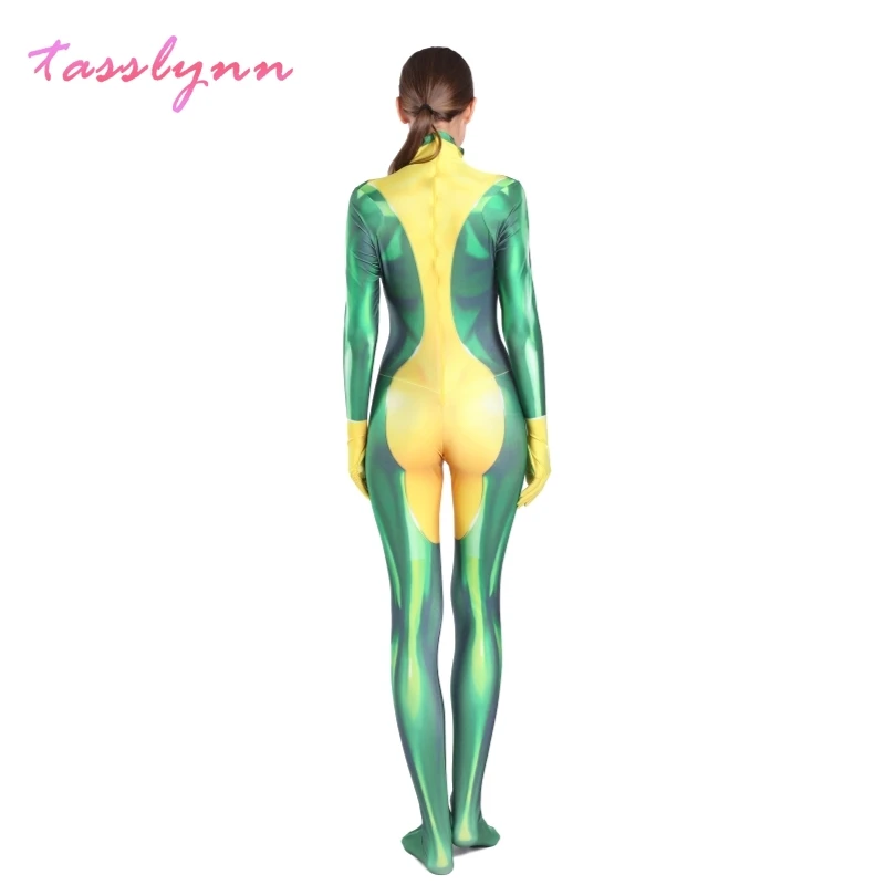 Anna Marie Rogue Cosplay X Men Cosplay Bodysuit 3D Printing Costume Adult Kids Zentai Suit Halloween Party Costume Women Girls