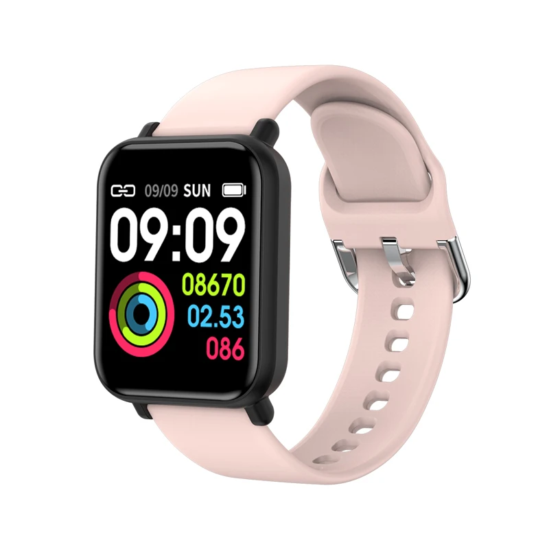 pink SENBONO Смарт-часы IP68 водонепроницаемый монитор сердечного ритма несколько спортивных моделей фитнес-трекер для мужчин и женщин браслет PK B57 - Цвет: pink