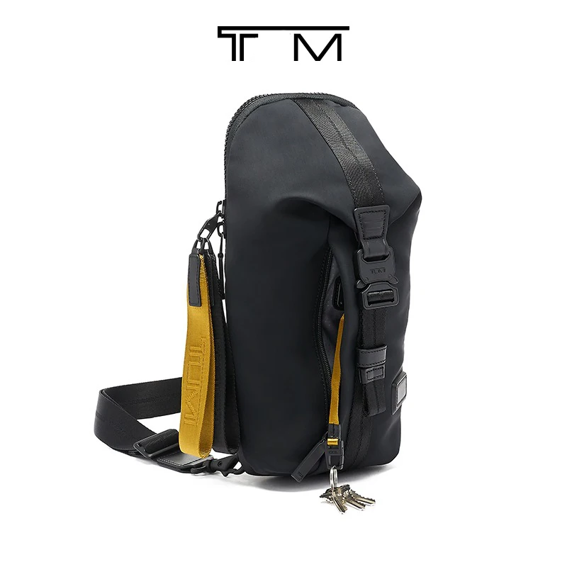 

Lightweight two-color pull ring men's casual shoulder messenger bag chest bag 0798675D