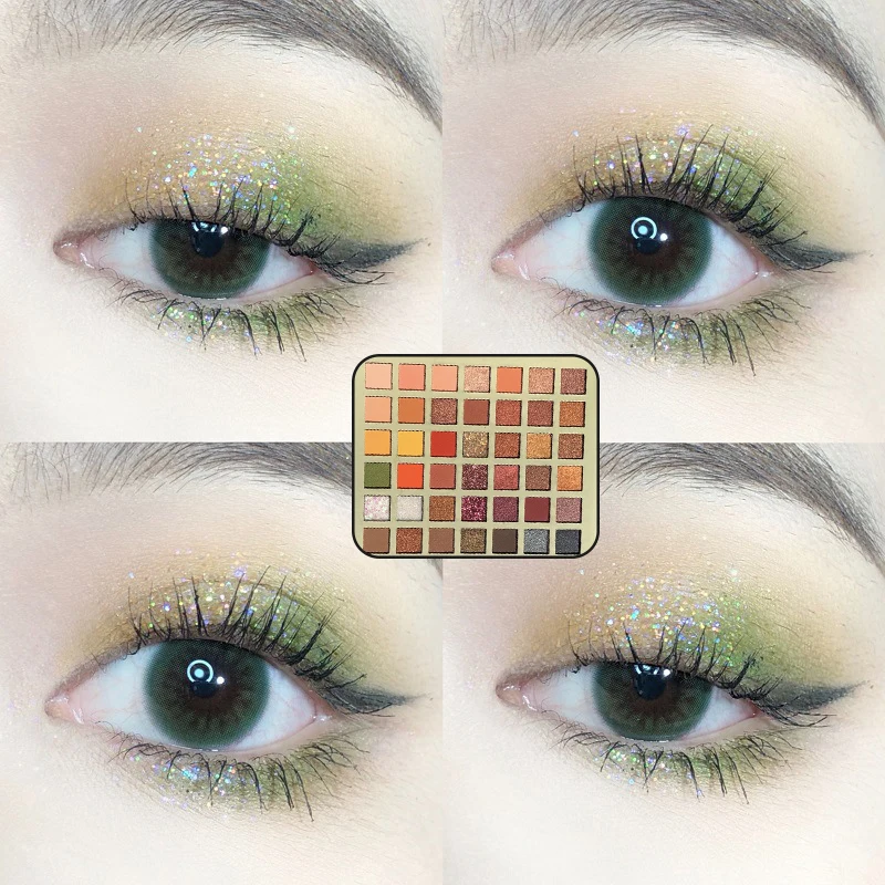 

42 Colors Oil Paint Eyeshadow Palette Glitter Shimmer Eye Shadow Powder Matte Eyeshadow Palette Cosmetic Makeup TSLM2