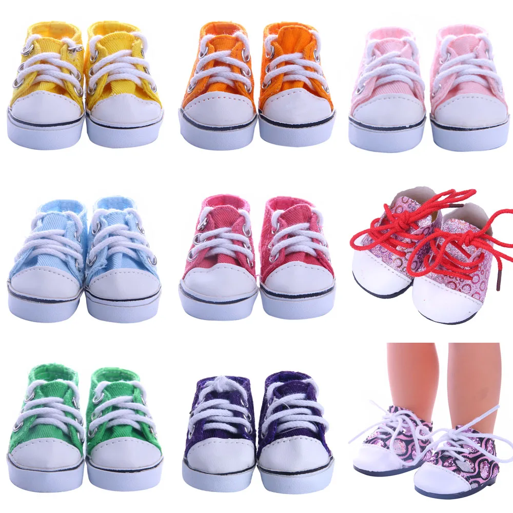 Кукольная обувь красочные кожаные парусиновые туфли Лучший милый подарок для 14 5