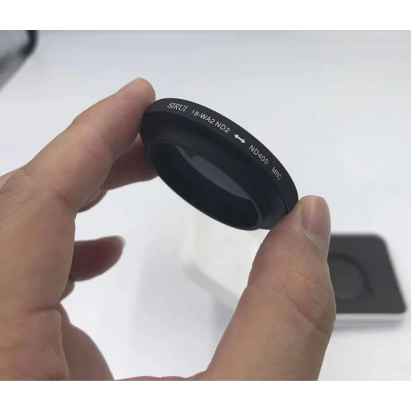 Sirui-filtro de atenuación de ND2-400 de espejo ND ajustable para teléfono móvil, lente gran angular de 18mm y lente anamórfica sirui