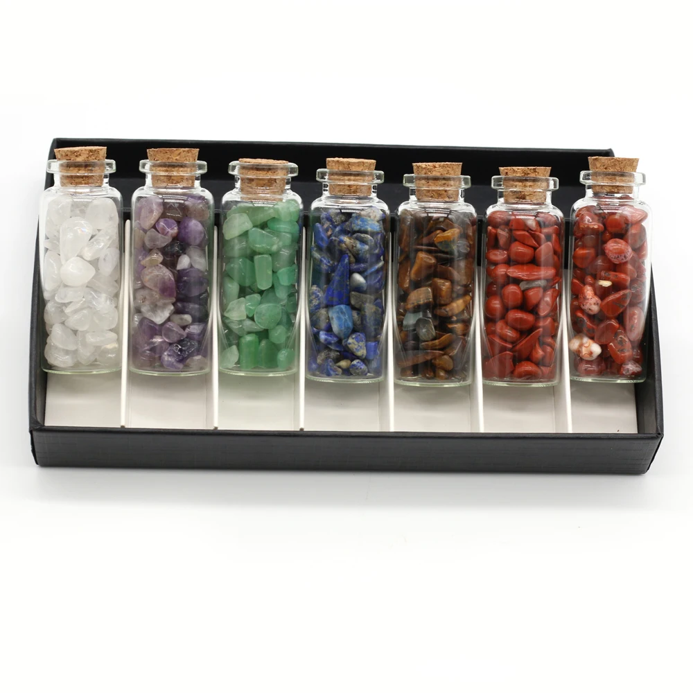 yachu Natural Stone Drifting Bottle Gravel Home Decoration Make Trendy Accessories DIY Jewelry Necklace Size 63x24mm Gift