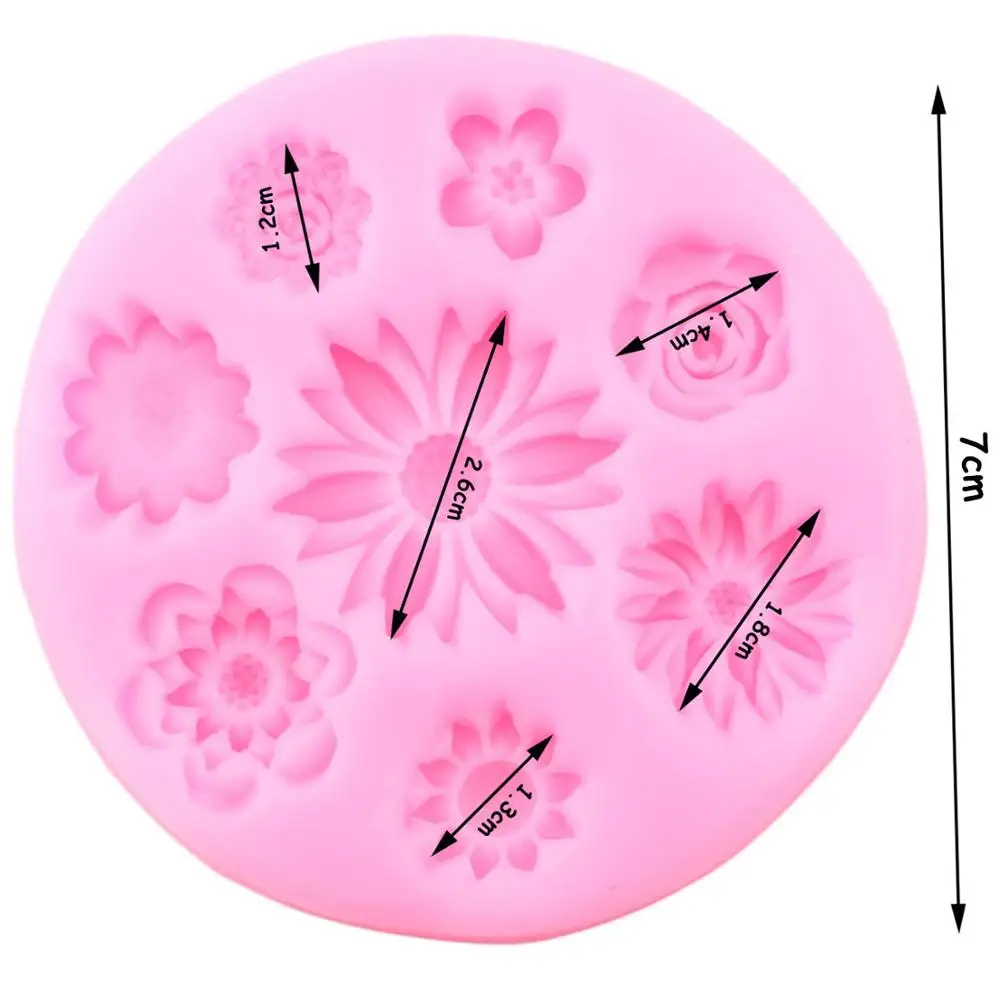 Силиконовая форма в виде ромашки подсолнечника кекс сделай сам Topper инструменты