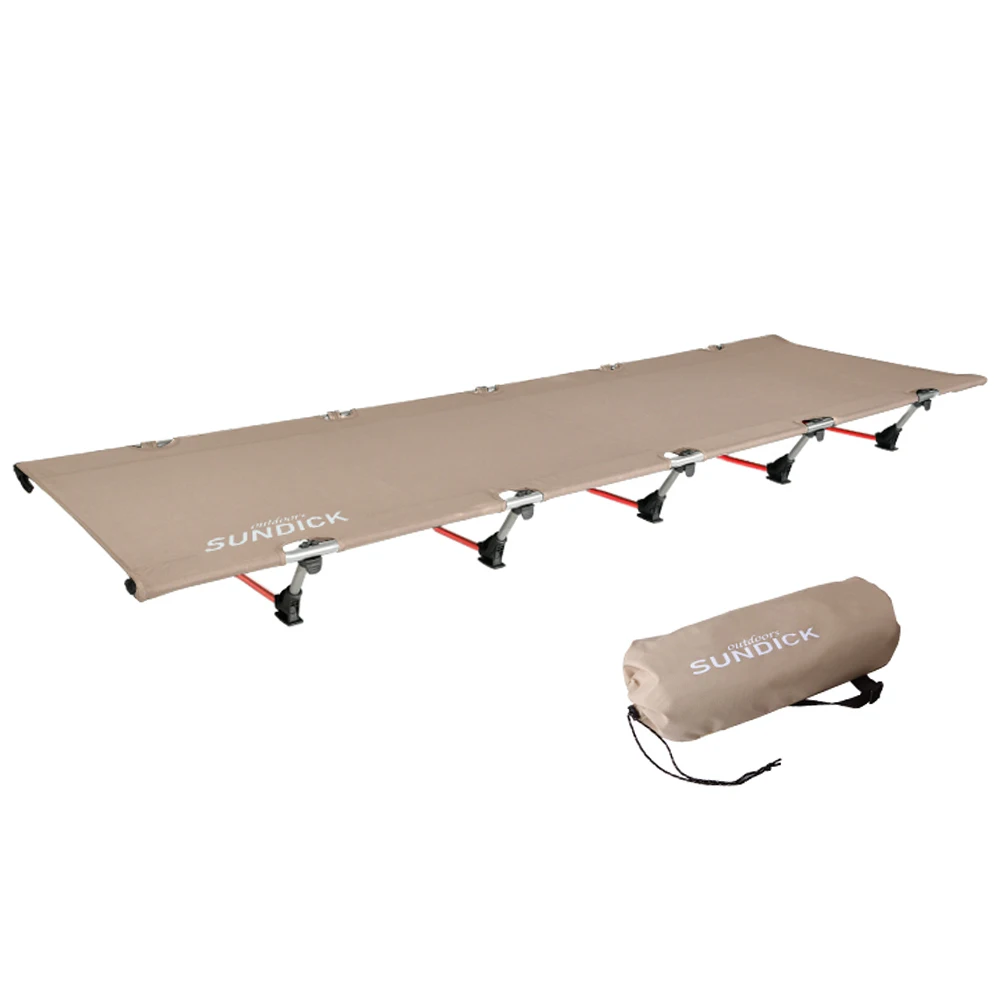 

Foldable Camping Cot Single Person Outdoor Folding Bed 330LB Bearing Weight Compact for Outdoor Hiking Picnic Camping