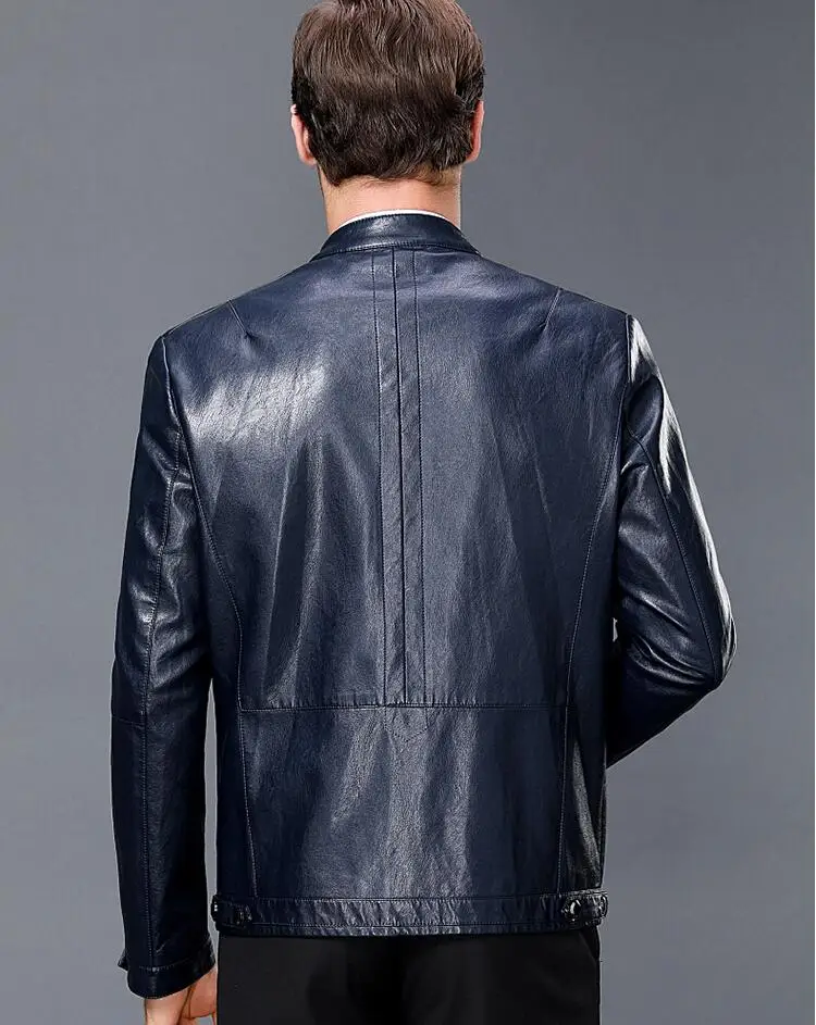 Куртка мужская из овечьей шкуры воздухопроницаемая верхняя одежда модные