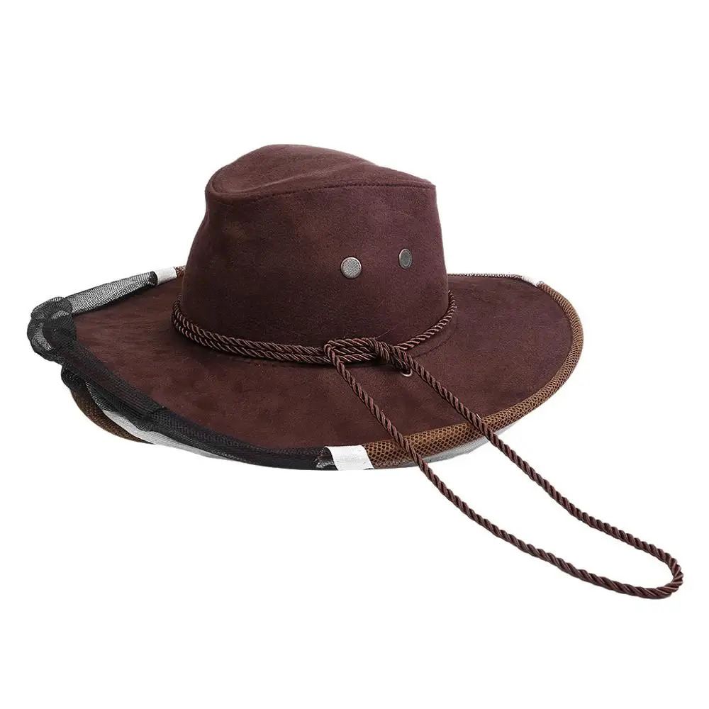 Anti Bee Face Mask jean fabric nylon net yarn Hat Beekeeping Protector Cap Beekeeper Fly Insect Net Cowboy comfortable design CD | Дом и сад