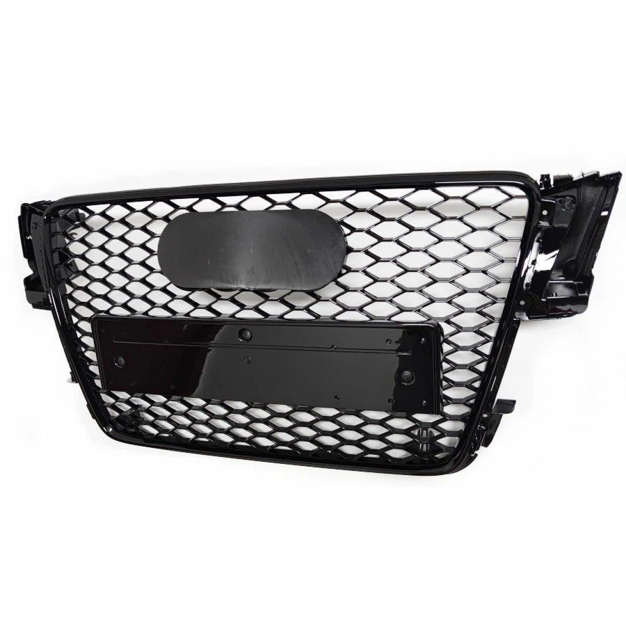 Для RS5 Style Front Sport Hex Mesh Honeycomb Hood Grill Gloss Black For Audi A5/S5 B8 2008 2009 2010 2011|Гоночные решетки| |