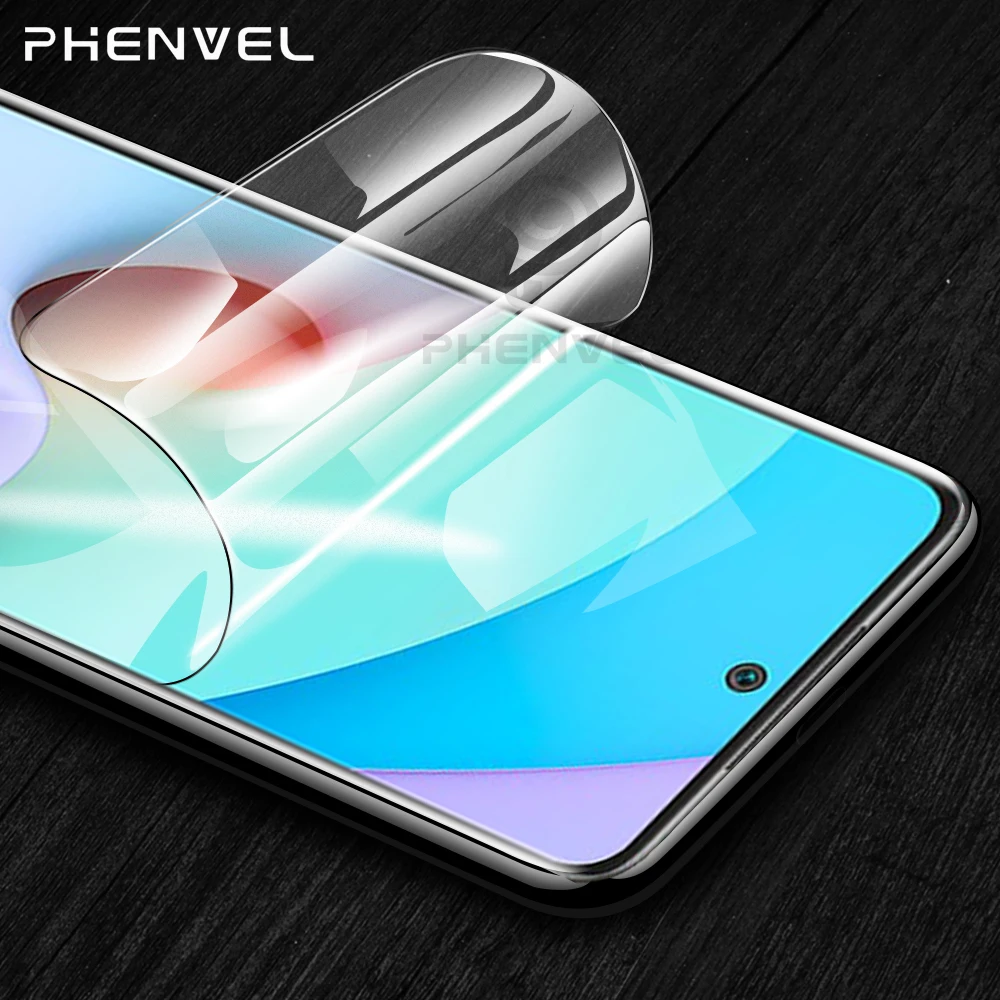 Высокопрозрачная Гидрогелевая пленка для Redmi 10, защита экрана, полное покрытие для Xiaomi Redmi 10, глянцевая 3D защитная пленка