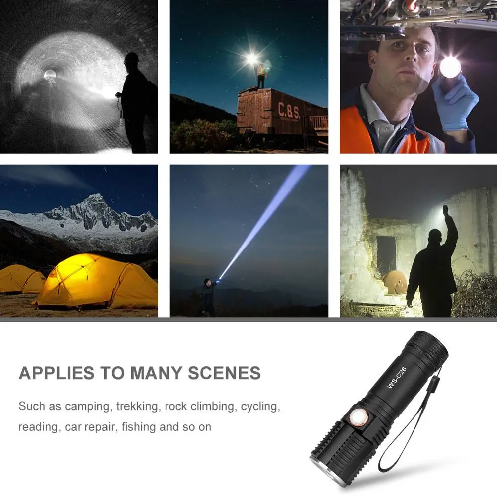 Портативные мини фонари для рабочего осмотра многофункциональный светодиодный