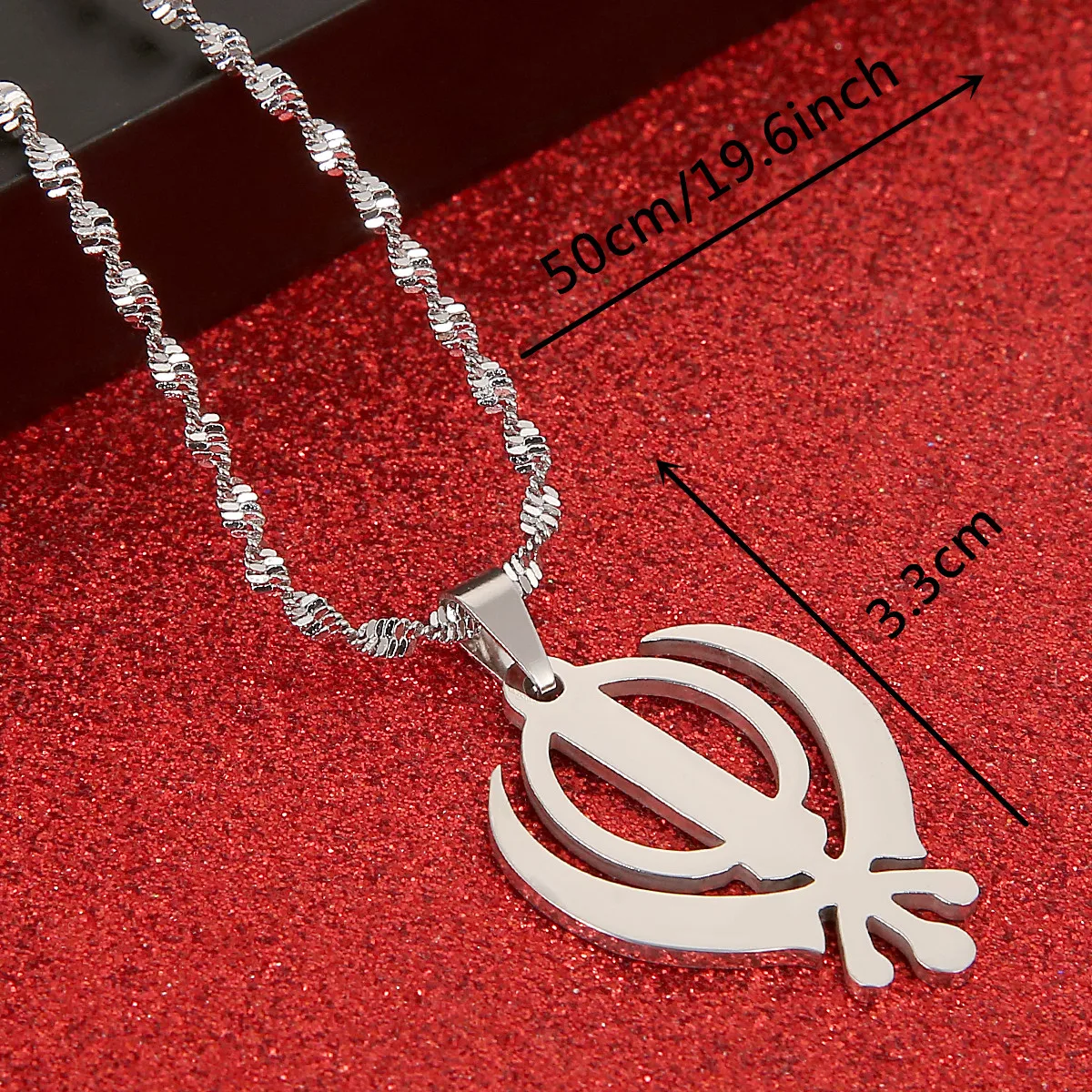 Модное сикхисское ожерелье из нержавеющей стали серебряного цвета сикх Ханда